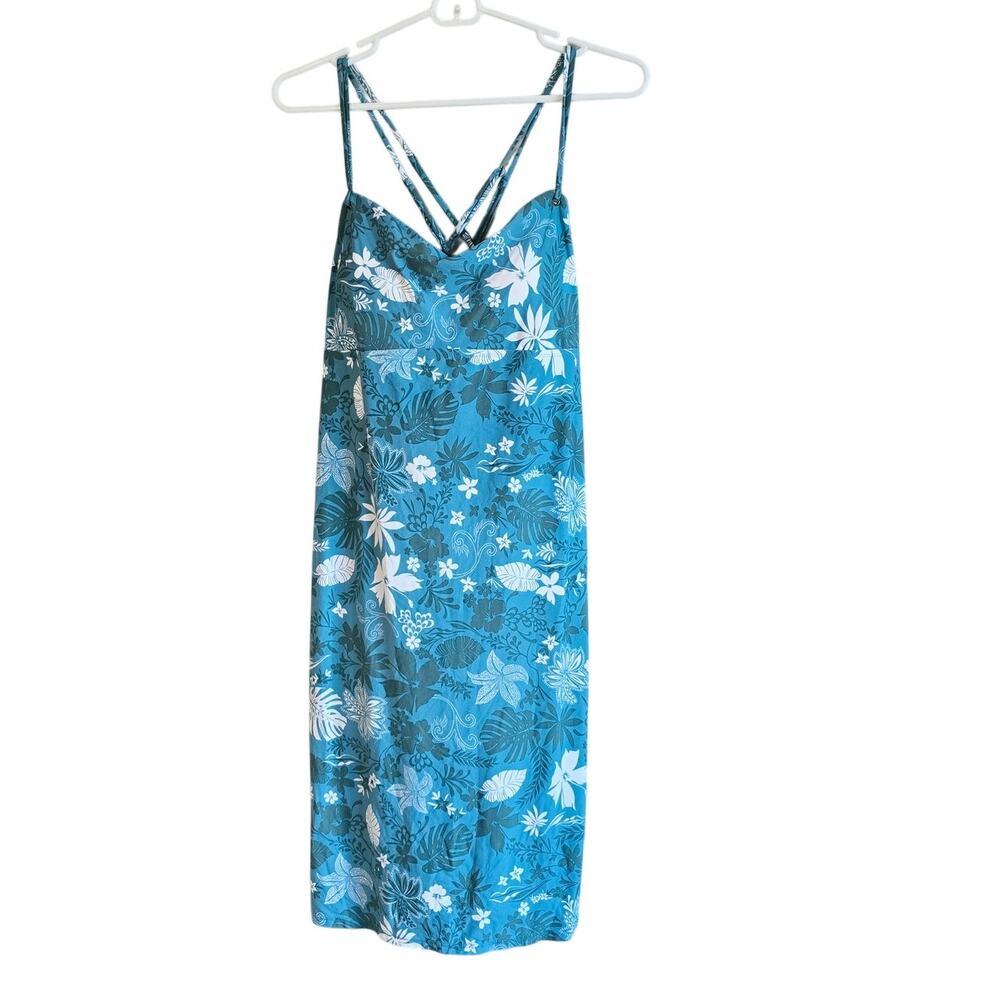 Krimson Klover blue floral active dress size XL knee length
